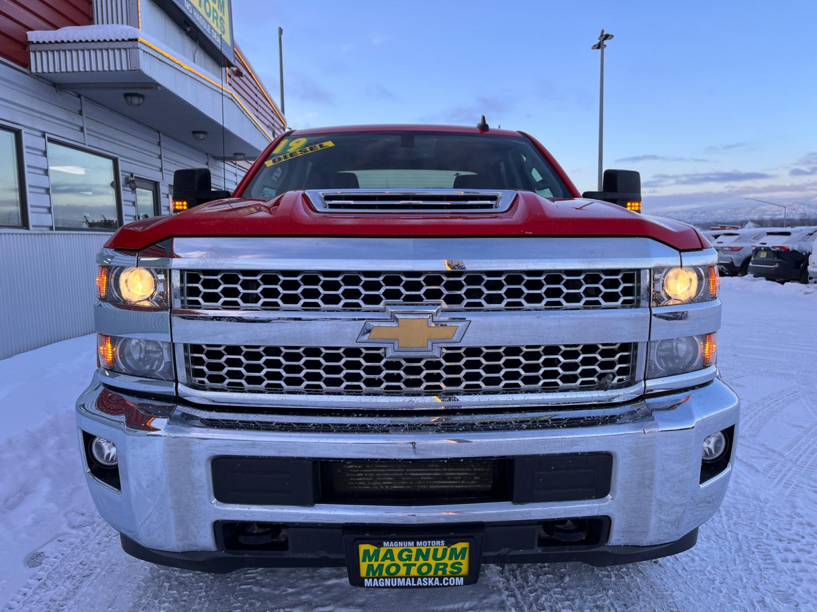 2019 Red /GRAY Chevrolet Silverado 2500HD LT 4WD (1GC1KSEY1KF) with an 6.6L V8 OHV 16V DIESEL engine, 6A transmission, located at 1960 Industrial Drive, Wasilla, 99654, (907) 376-5555, 61.573475, -149.400146 - Photo #6